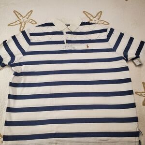 Ralph‎ Lauren Kids Polo with Navy and White Stripes